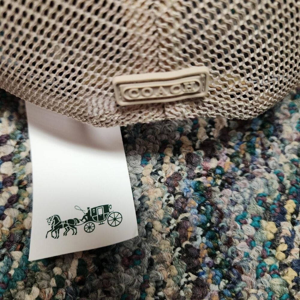 Coach Men's Tan and Cream Hat - Picture 8 of 8